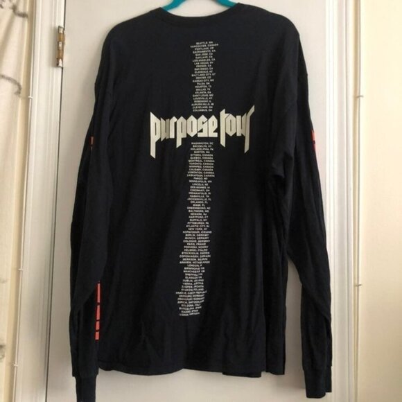 Justin Bieber Purpose Tour Shirt XXL **FLAWED -- has a hole** - Picture 2 of 6